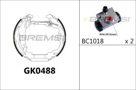 BREMSI GK0488 - KIT PREM. GANASCE - FAST SHOES KIT