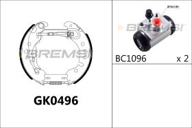 BREMSI GK0496 - KIT PREM. GANASCE - FAST SHOES KIT