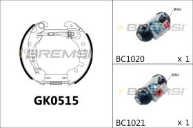 BREMSI GK0515 - KIT PREM. GANASCE - FAST SHOES KIT