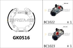 BREMSI GK0516 - KIT PREM. GANASCE - FAST SHOES KIT