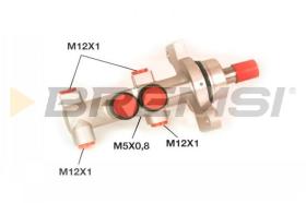 BREMSI PB0228 - POMPE FRENO - BRAKE M. CYLINDER